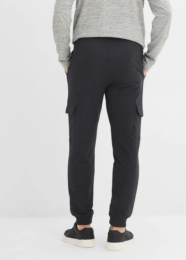 Joggingbroek met cargozakken, regular fit • antraciet gemêleerd • product-page.page-title-suffix