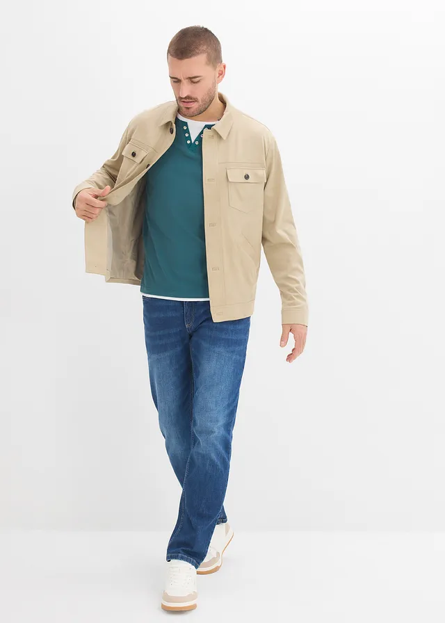 2-in-1 longsleeve (set van 2), Kleur: pepergroen+donkerblauw