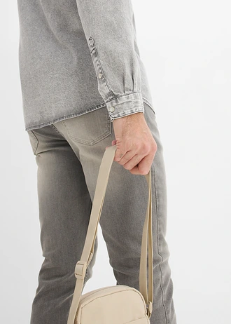 Džínsová košeľa z čistej bio bavlny • svetlosivá denim used • obchod bonprix