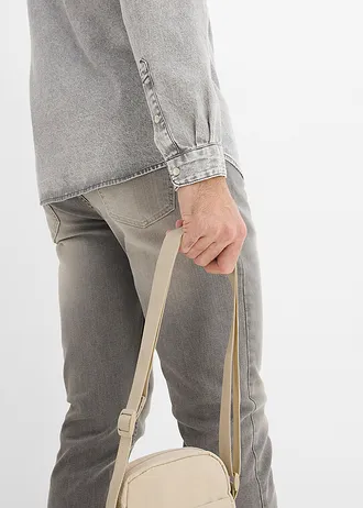 Spijkeroverhemd met lange mouwen van puur biologisch katoen • light grey denim used • bonprix online shop