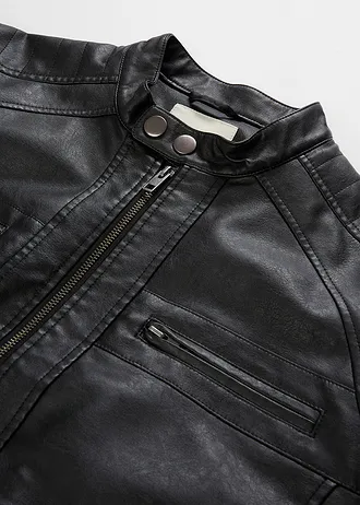 Bunda z umělé kůže, střih Regular Fit • černá • bonprix obchod