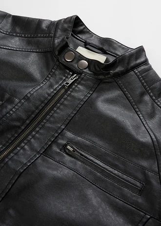 Koženková bunda Regular Fit • čierna • obchod bonprix