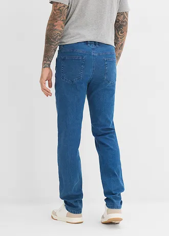 Classic fit stretch jeans, tapered • middelblauw denim • bonprix online shop