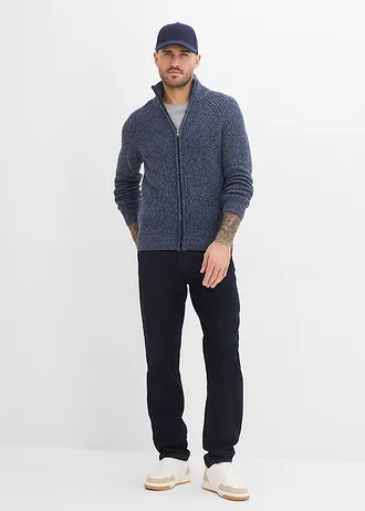 Classic Fit sztreccsfarmer, Tapered • sötétkék denim • bonprix áruház