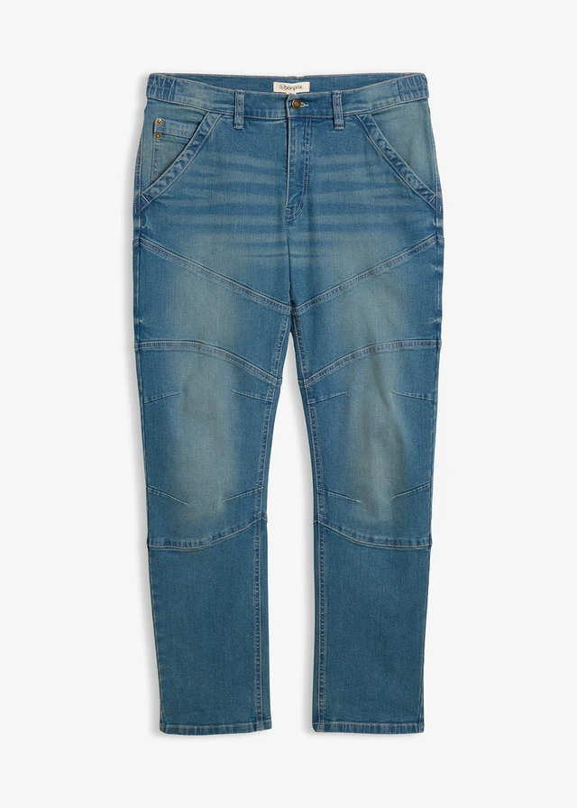 Džíny Regular Fit s pružným pasem, Straight
