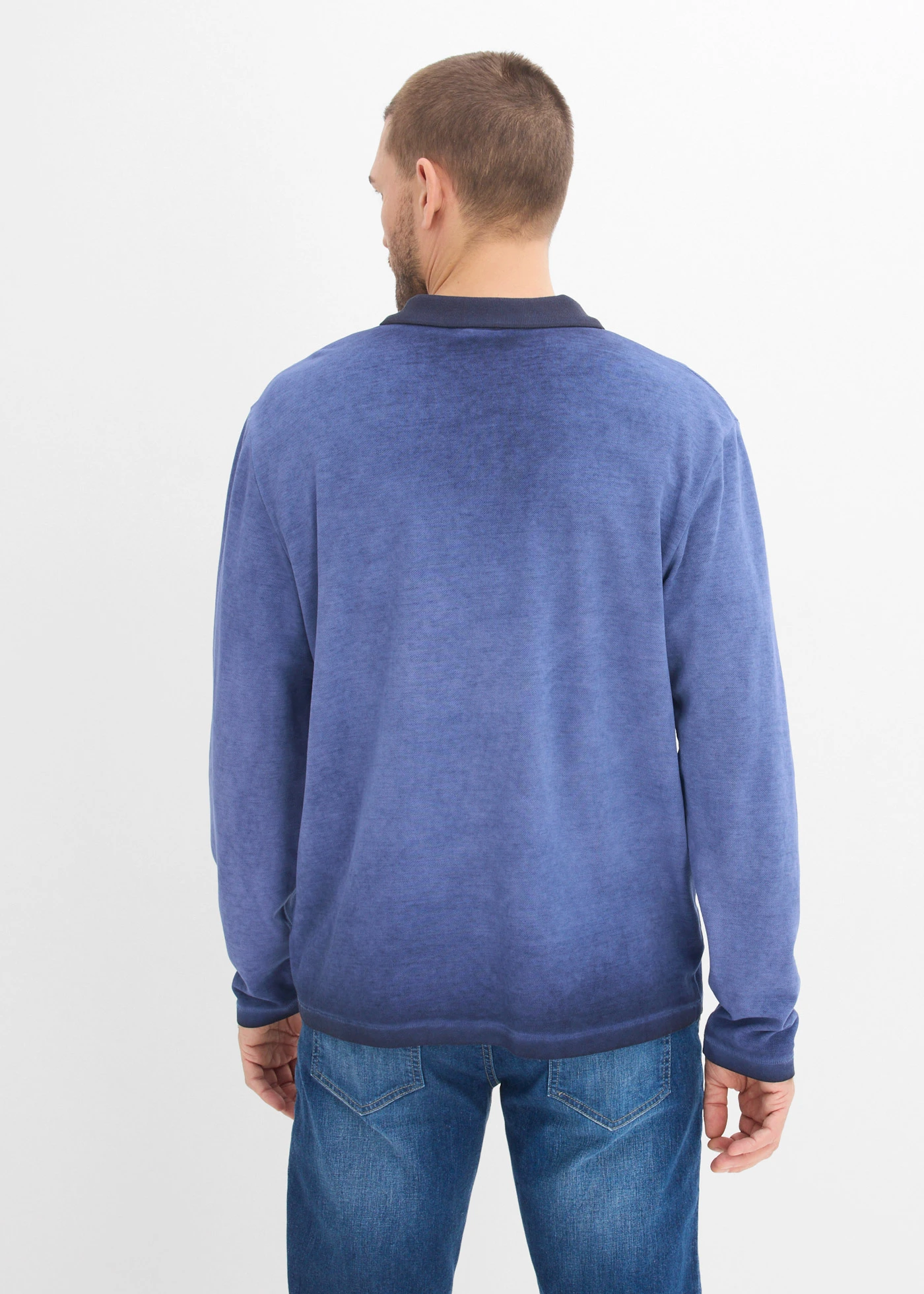 Piqué poloshirt • indigo used • bonprix online shop