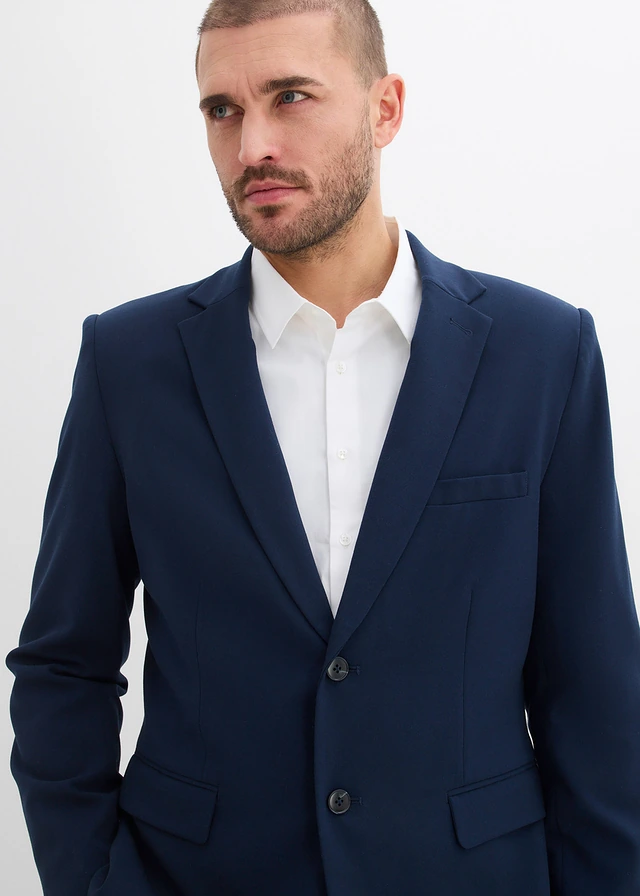 Sako s podílem streče, střih Modern Fit • inkoustově modrá • bonprix obchod