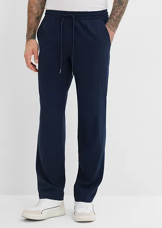 Chino extensible à taille élastiquée, droit et ample • bleu encre • Boutique bonprix