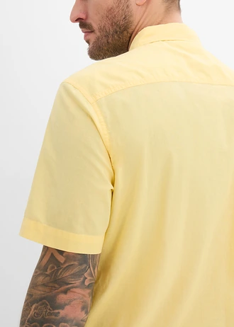 Chemise manches courtes 100% coton • jaune clair • Boutique bonprix