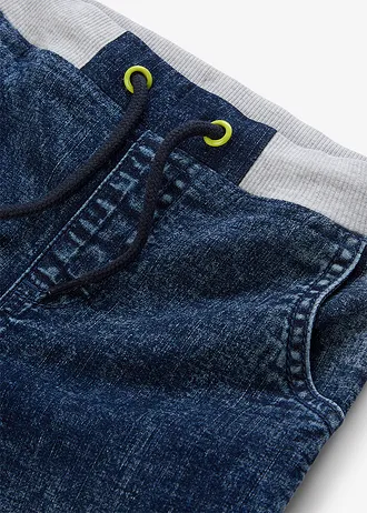 Regular fit jeans met een elastische band • blauw denim used • bonprix online shop