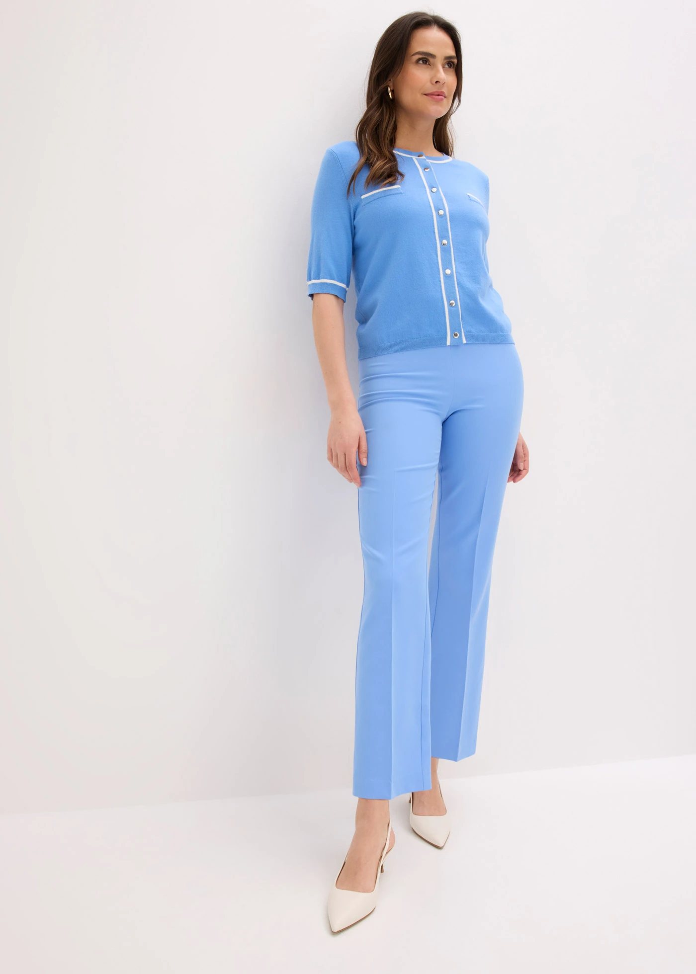 Pantalon extensible • bleu moyen • Boutique bonprix