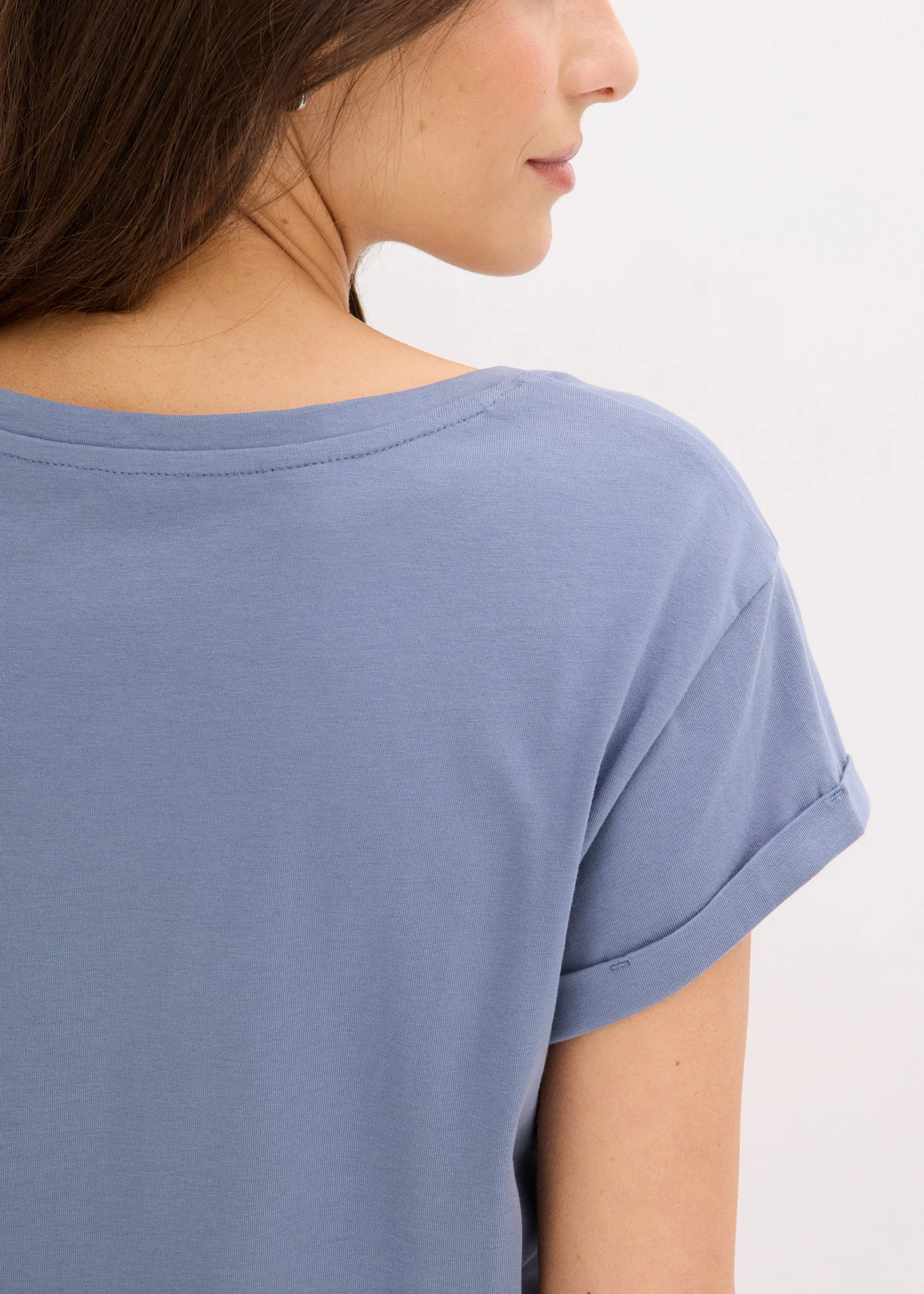 Chemise de nuit courte • bleu fumé imprimé • Boutique bonprix