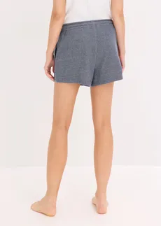 Sweatshort in jeanslook, Kleur: jeansblauw gemêleerd