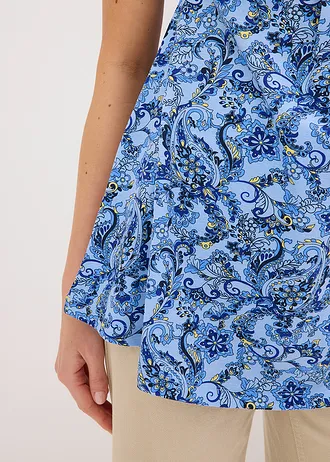 Bluză din amestec de viscoză • albastru pudrat paisley • magazin bonprix