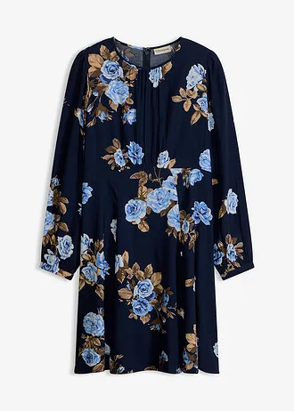 Rochie tip tunică • bleumarin floral • magazin bonprix