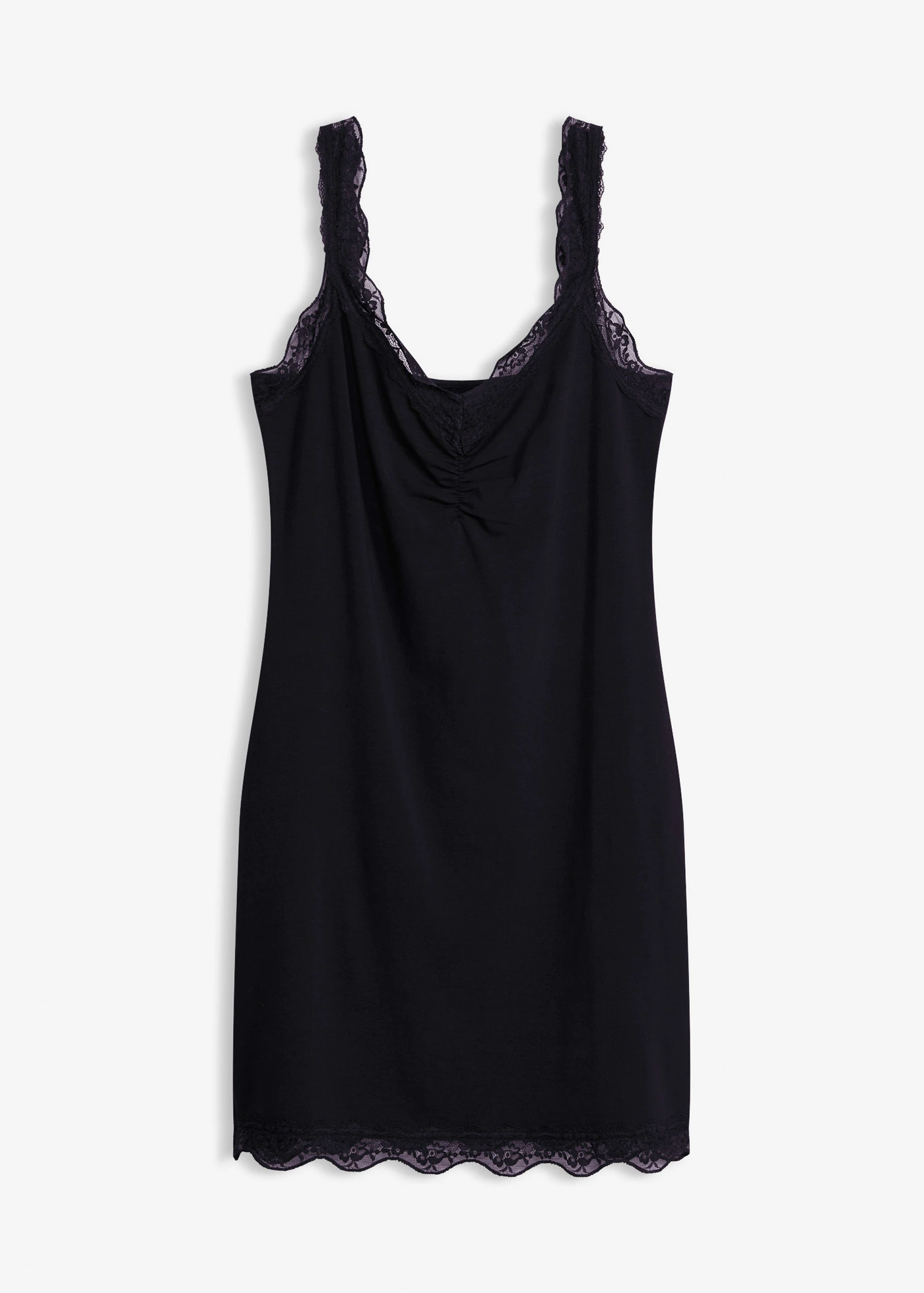 Nuisette à bretelles en dentelle • noir • Boutique bonprix