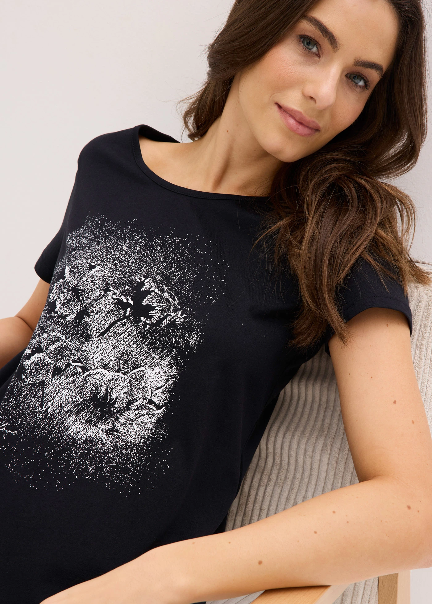 Rövidnadrágos pizsama tiszta pamutból • fekete • bonprix áruház