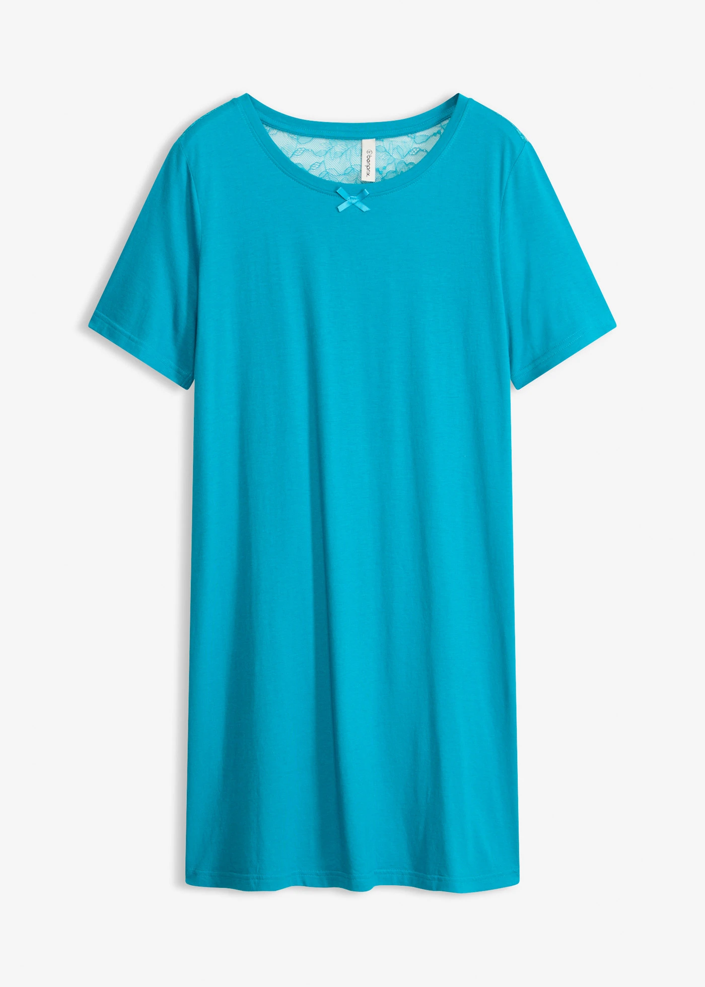 Chemise de nuit courte et douce • bleu lagon • Boutique bonprix