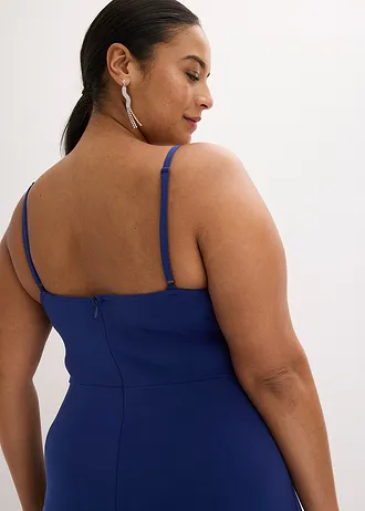 Večerné šaty s čipkou a flitrovanou výšivkou • polnočná modrá plus size • obchod bonprix