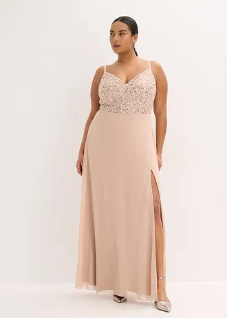 Večerní šaty • béžová plus size • bonprix obchod