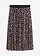 Uitlopende midi rok met mesh, Kleur: bruin-zwart luipaardprint