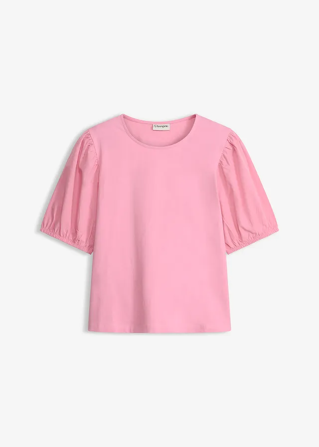 Shirt met ballonmouwen • roze • bonprix online shop