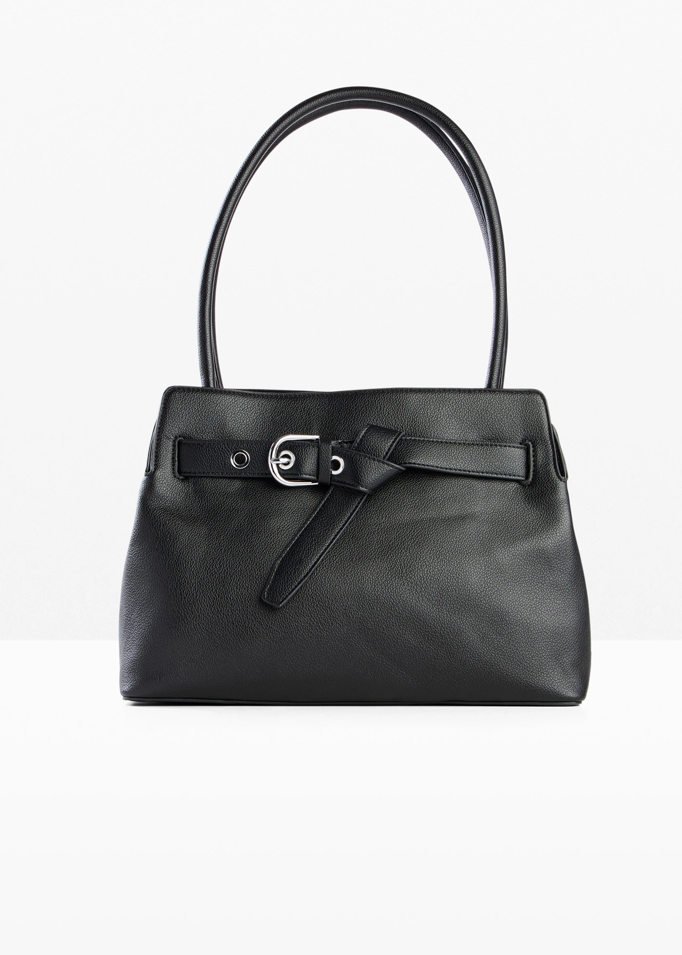 Handtas met decoratieve gesp • zwart • bonprix online shop