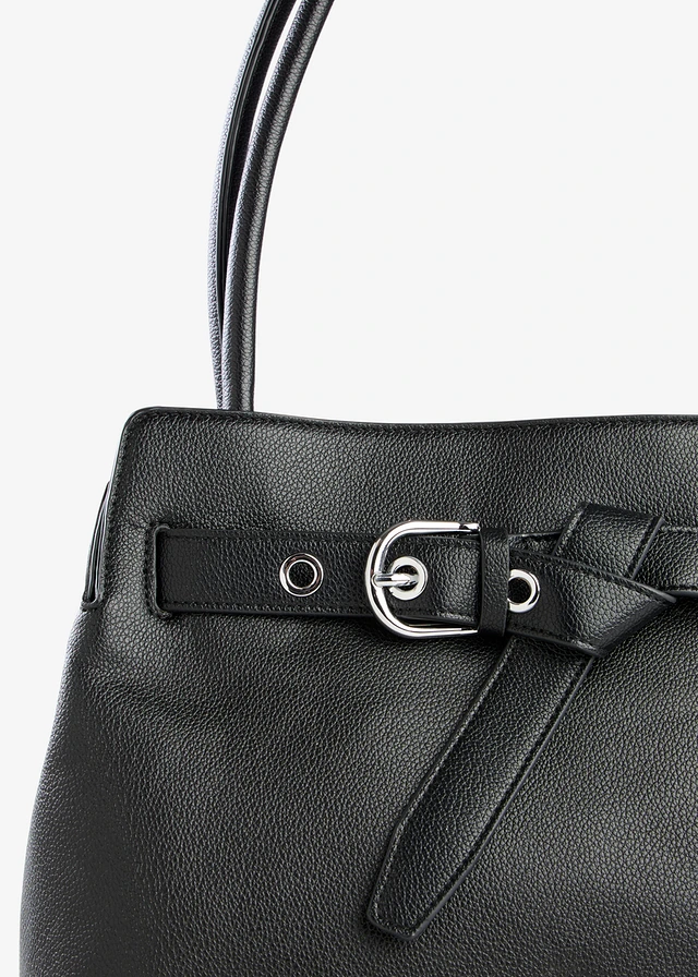 Handtas met decoratieve gesp • zwart • product-page.page-title-suffix