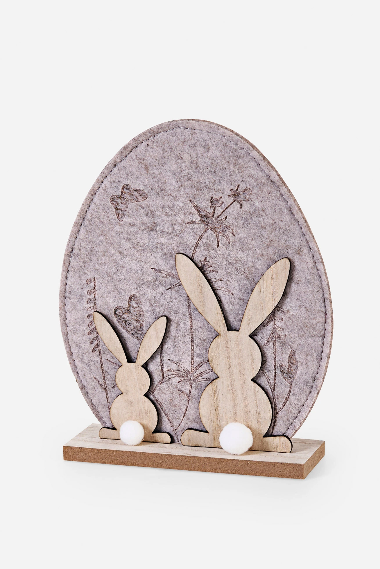 Decoratief paasei met haasjes • donkergrijs-bruin • bonprix online shop