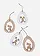 Hangdecoratie met hazen (set van 4), Kleur: lichtbruin-wit