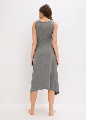 Chemise de nuit à fente • gris chiné • Boutique bonprix