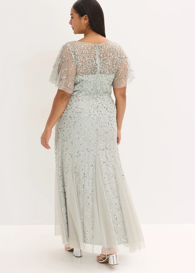 Robe de soirée, Couleur: menthe fumé