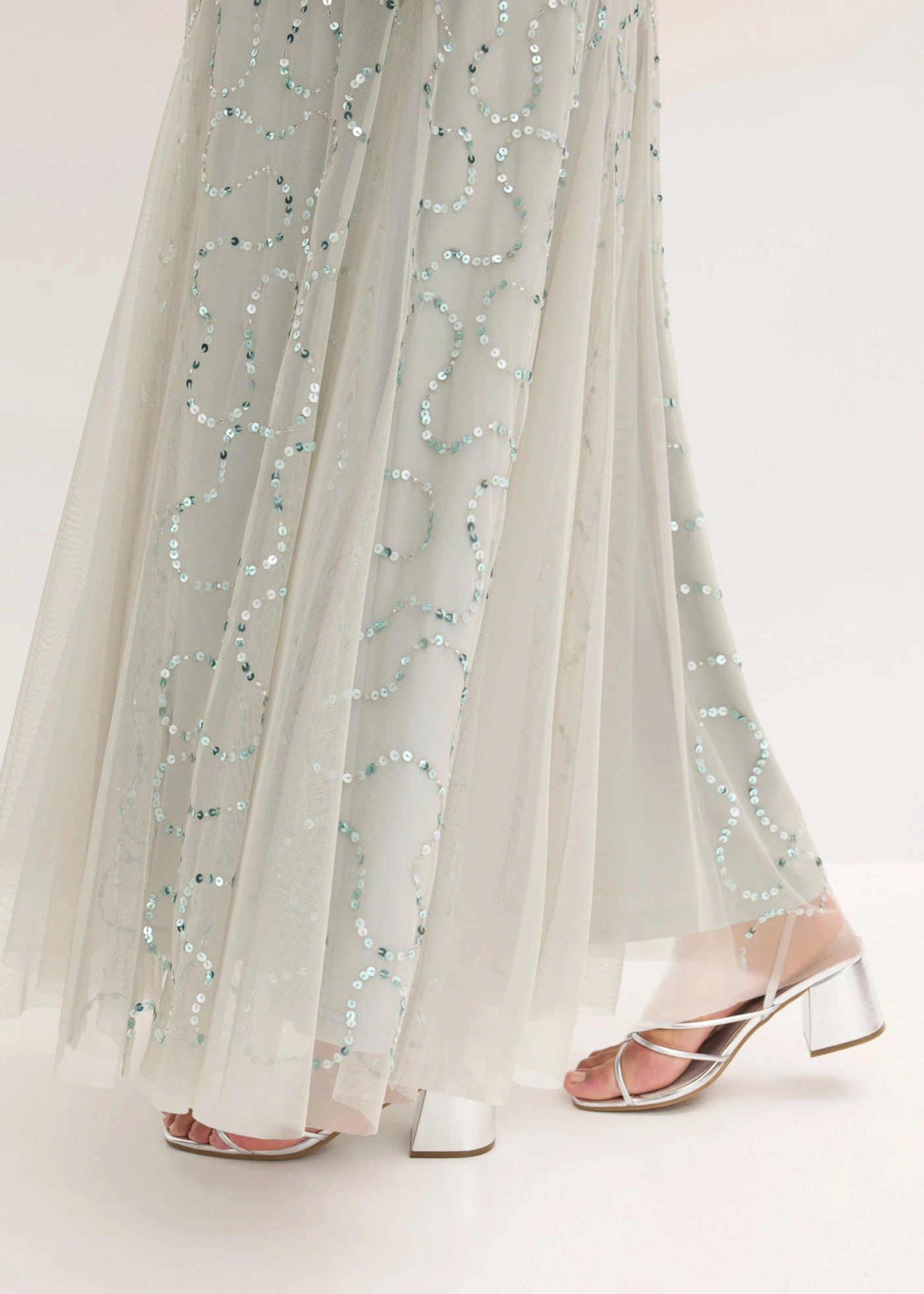 Robe de soirée • menthe fumé plus size • Boutique bonprix