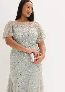 Robe de soirée • menthe fumé plus size • Boutique bonprix