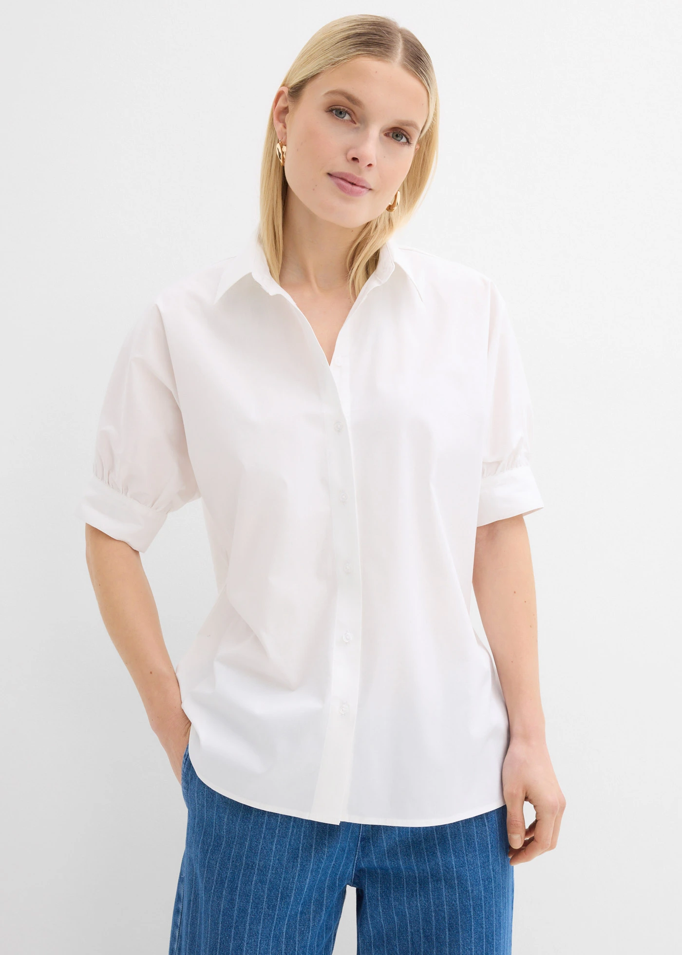 Oversize halenka • bílá • bonprix obchod