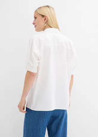 Chemisier oversize, Couleur: blanc