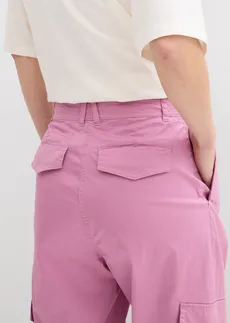Pantalon cargo en coton extensible • mauve • Boutique bonprix
