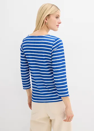 T-shirt, Couleur: bleu arctique-blanc rayé