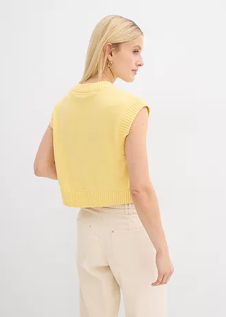 Vestă tricotată • galben deschis • magazin bonprix