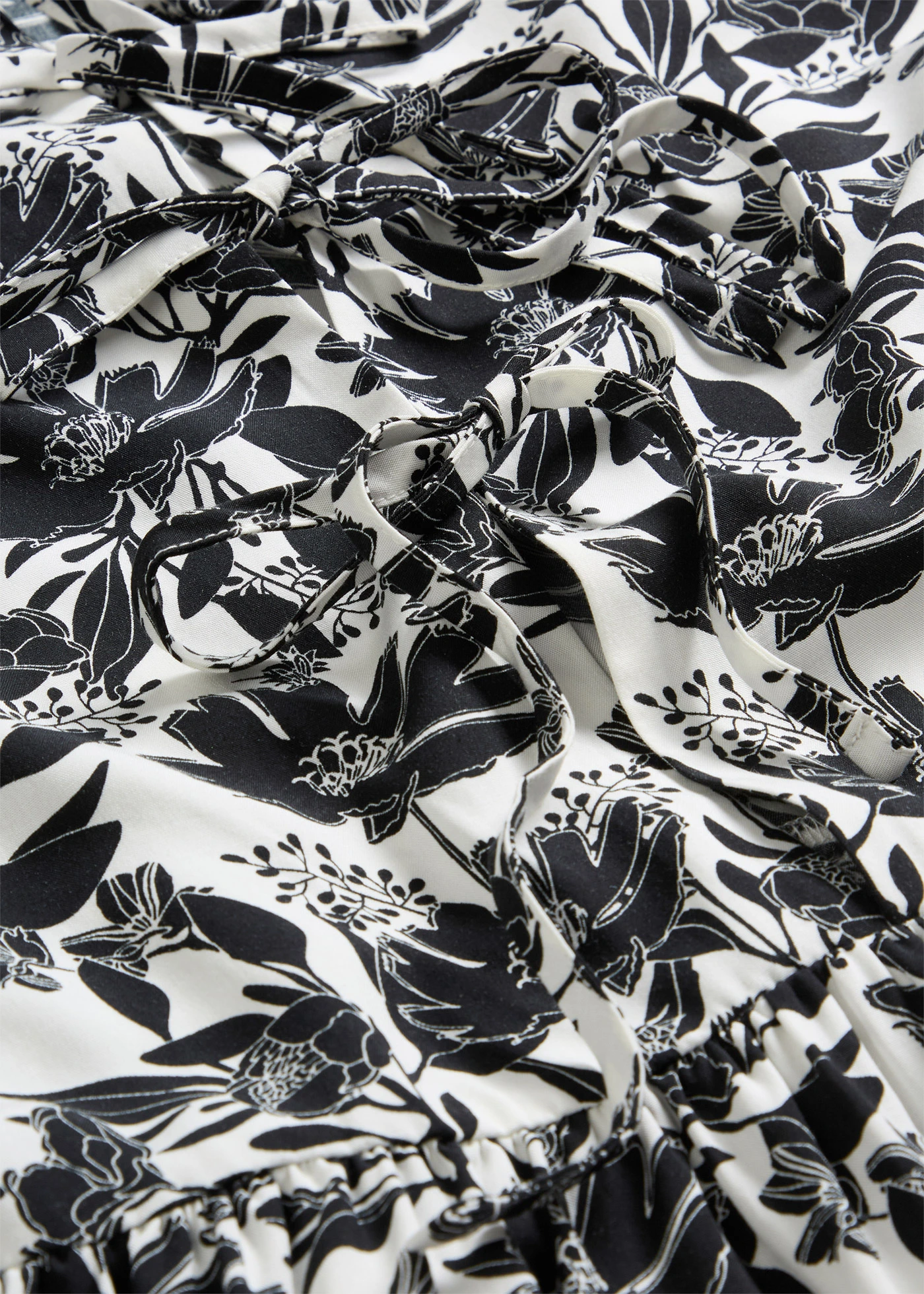 Lange tuniek van viscose • wit-zwart gedessineerd • bonprix online shop