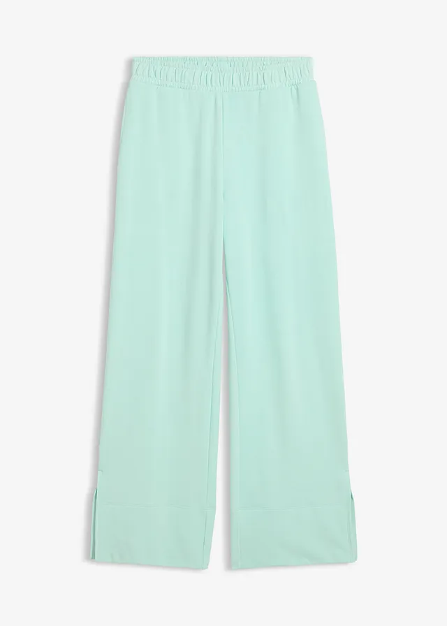 Pantaloni casual din amestec de bumbac • verde-mentă deschis • magazin bonprix