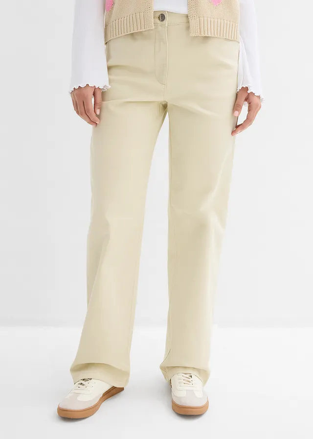 Pantalon palazzo à taille haute et élastiquée • sable clair • product-page.page-title-suffix