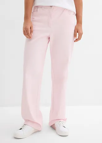 Palazzo kalhoty s pohodlným pasem, High Waist • světle růžová • bonprix obchod