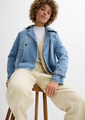 Pantaloni Palazzo cu talie înaltă comodă • bej nisipiu mat • magazin bonprix