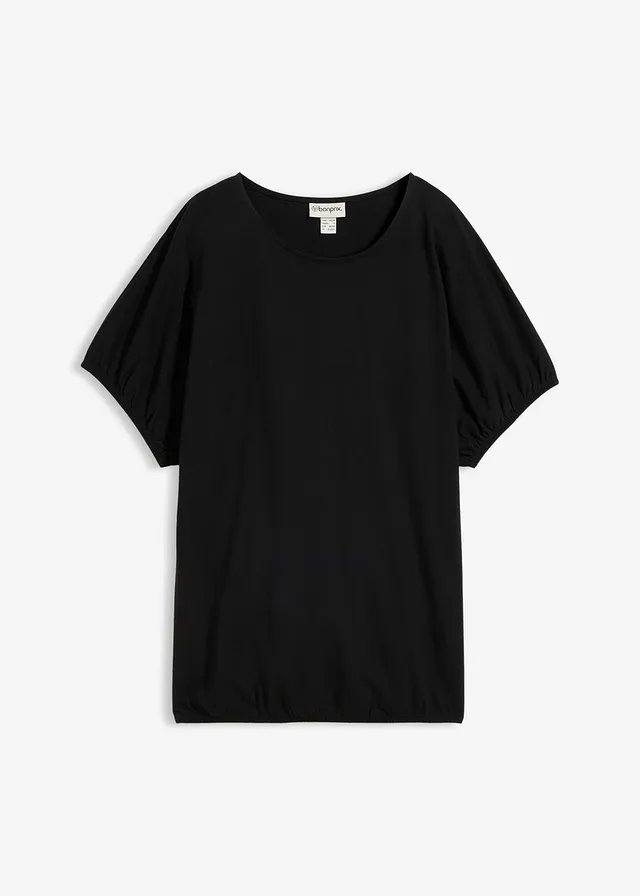 Tricou din bumbac organic • negru • magazin bonprix