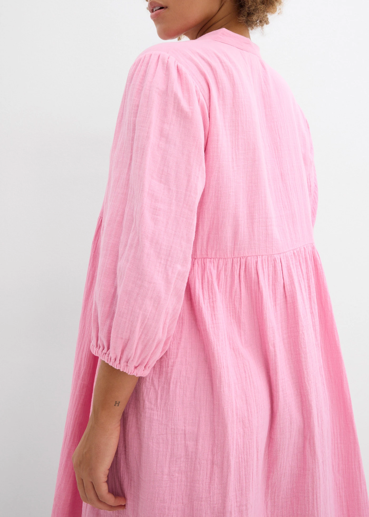 Tuniekjurk van zacht mousseline • roze • bonprix online shop