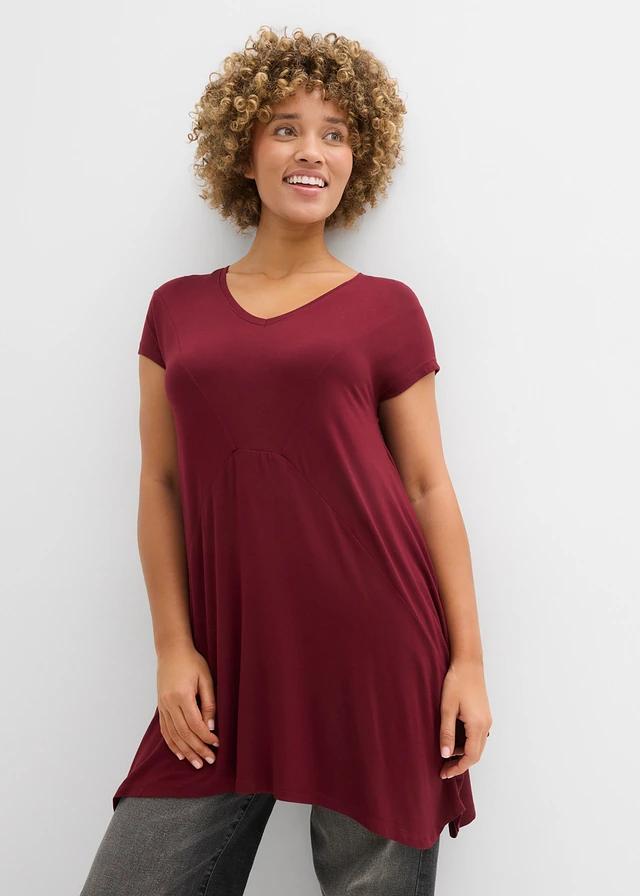 T-shirt long • rouge érable • product-page.page-title-suffix
