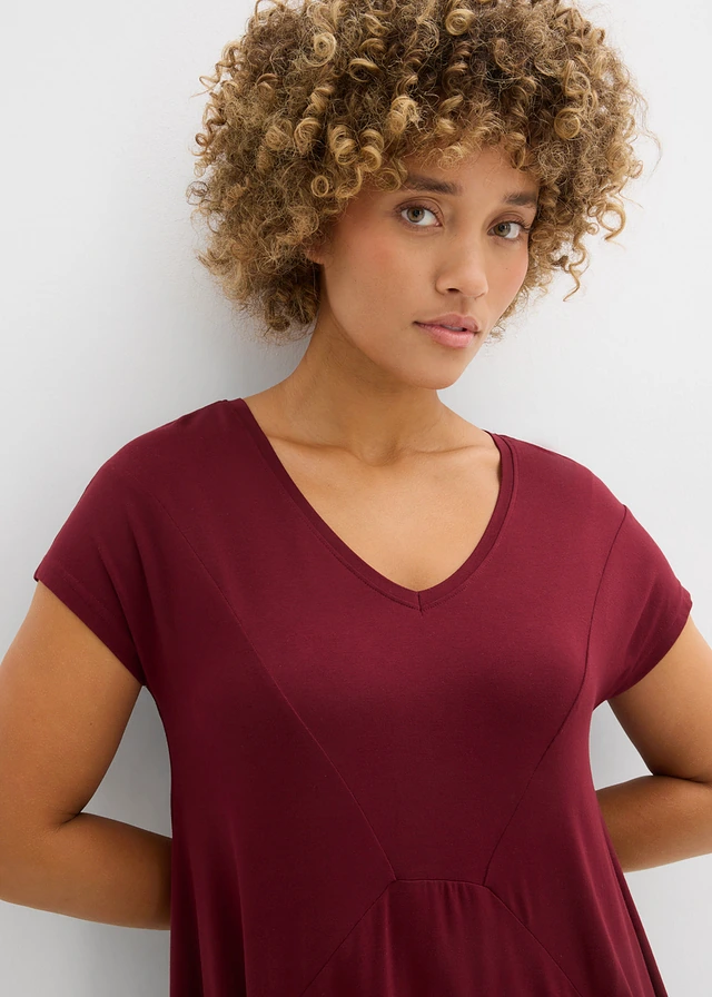 T-shirt long • rouge érable • product-page.page-title-suffix