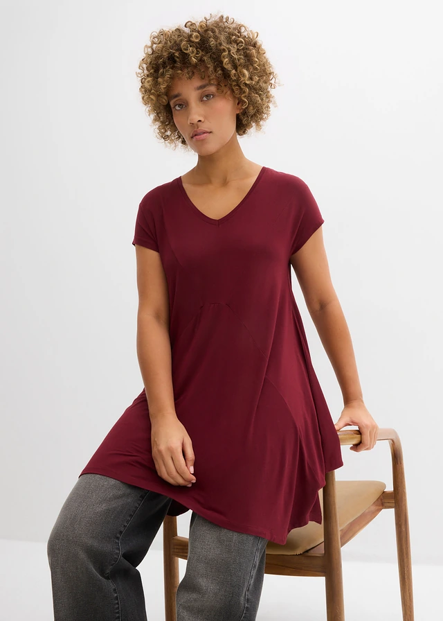 T-shirt long • rouge érable • product-page.page-title-suffix