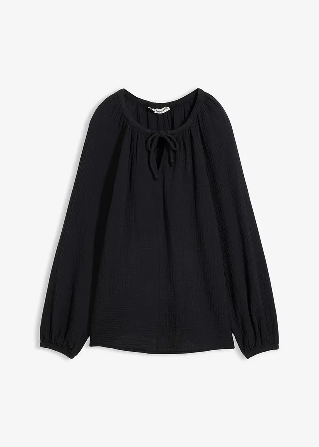 Blouse ample en gaze de coton